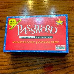 Password 2nd Edition w/Lightening Round Board game. New in packaging.